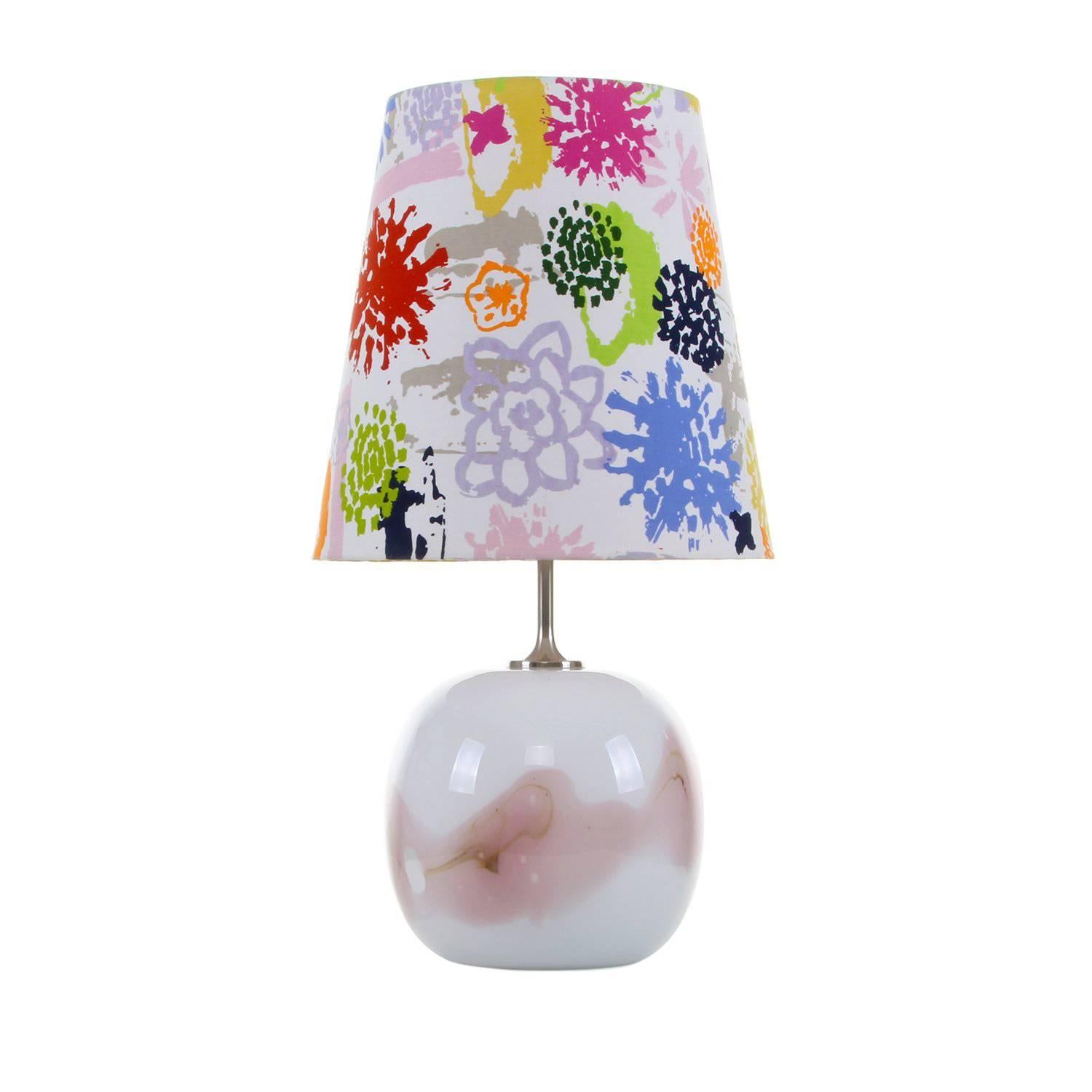 Sakura, Large Blown Glass Table Lamp by Michael Bang, Holmegaard, 1980 For Sale