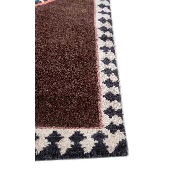 Alfombra anudada a mano Sakya Clove & Clove 180x270 cm Moderno de mediados de siglo en venta