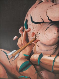 "Como el puente de Avignon". Contemporary, Pop, Surrealistic, Figurative, Nude
