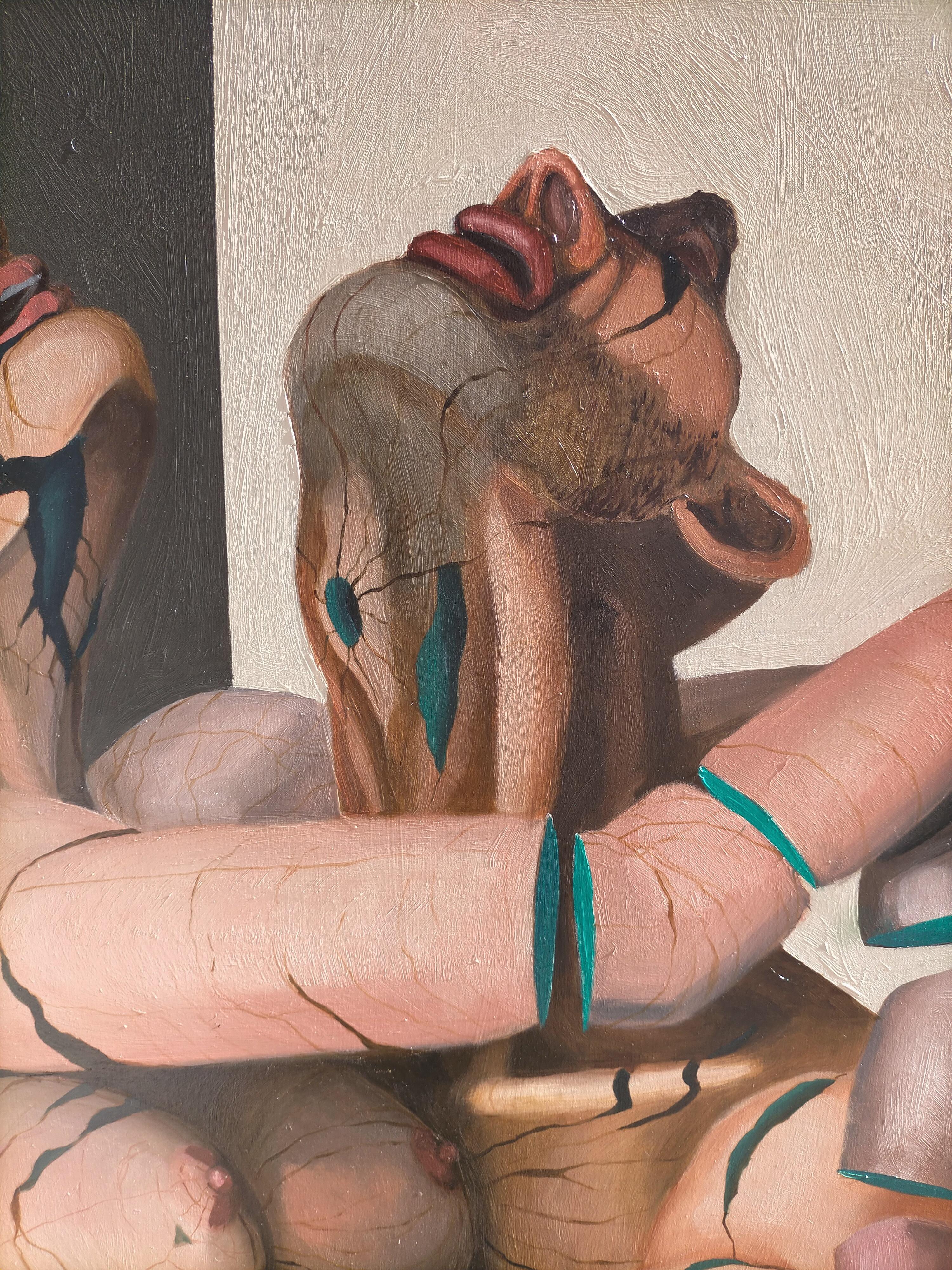 „Como el puente de Avignon“. Contemporary, Pop, Surrealistisch, Figurativ, Akt im Angebot 2