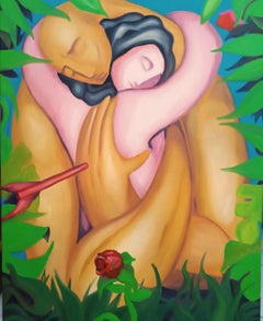 "Un poco de paz II". Contemporaneo, Pop, Surrealista, Figurativo, Nudo