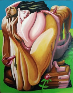 "Un poco de paz III". Contemporaneo, Pop, Surrealista, Figurativo, Nudo