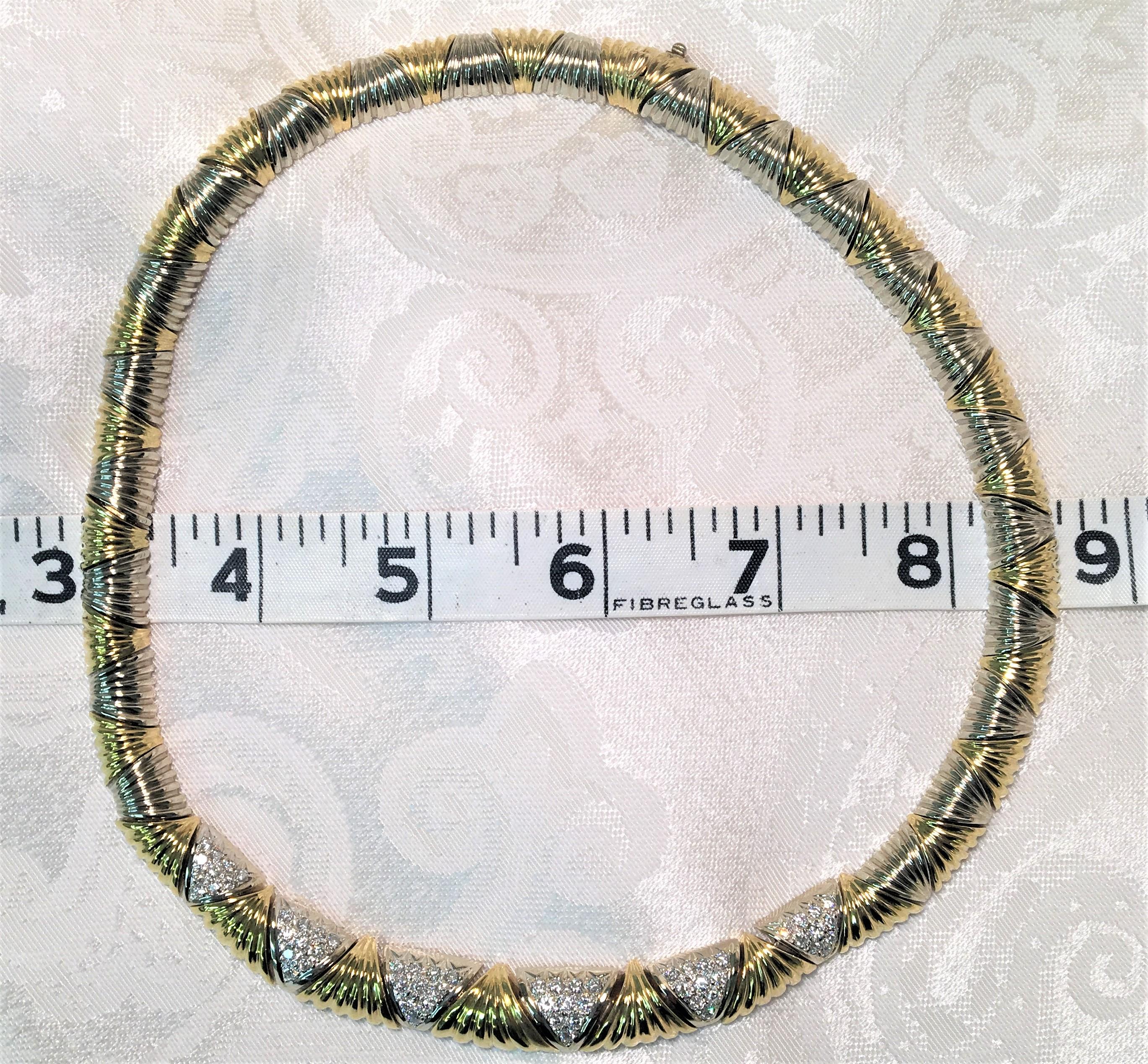 Sal Praschnik 18 Karat 1,98 Diamant-Halskette im Angebot 1