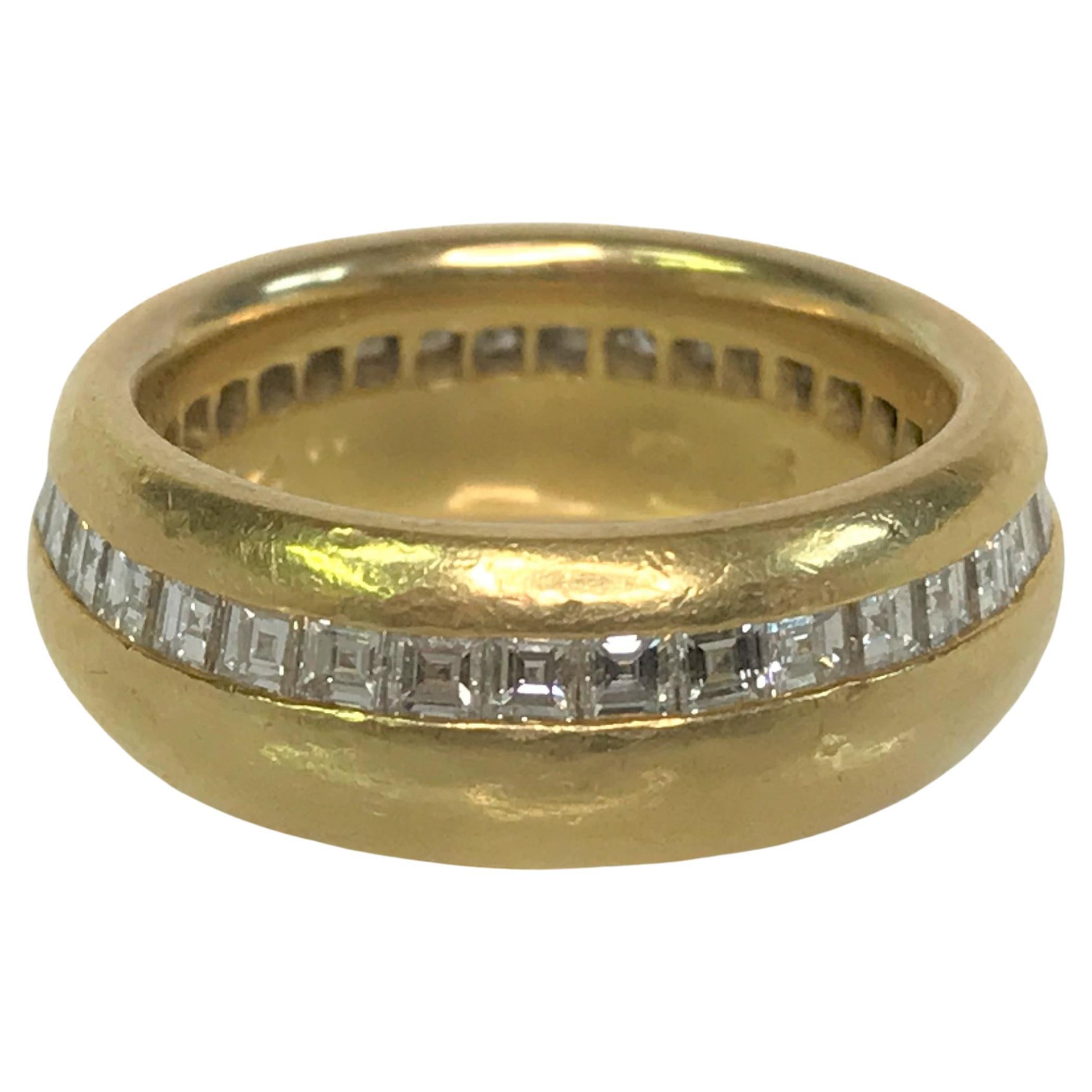 Sal Praschnik 18KY Diamond Anniversary Ring  For Sale