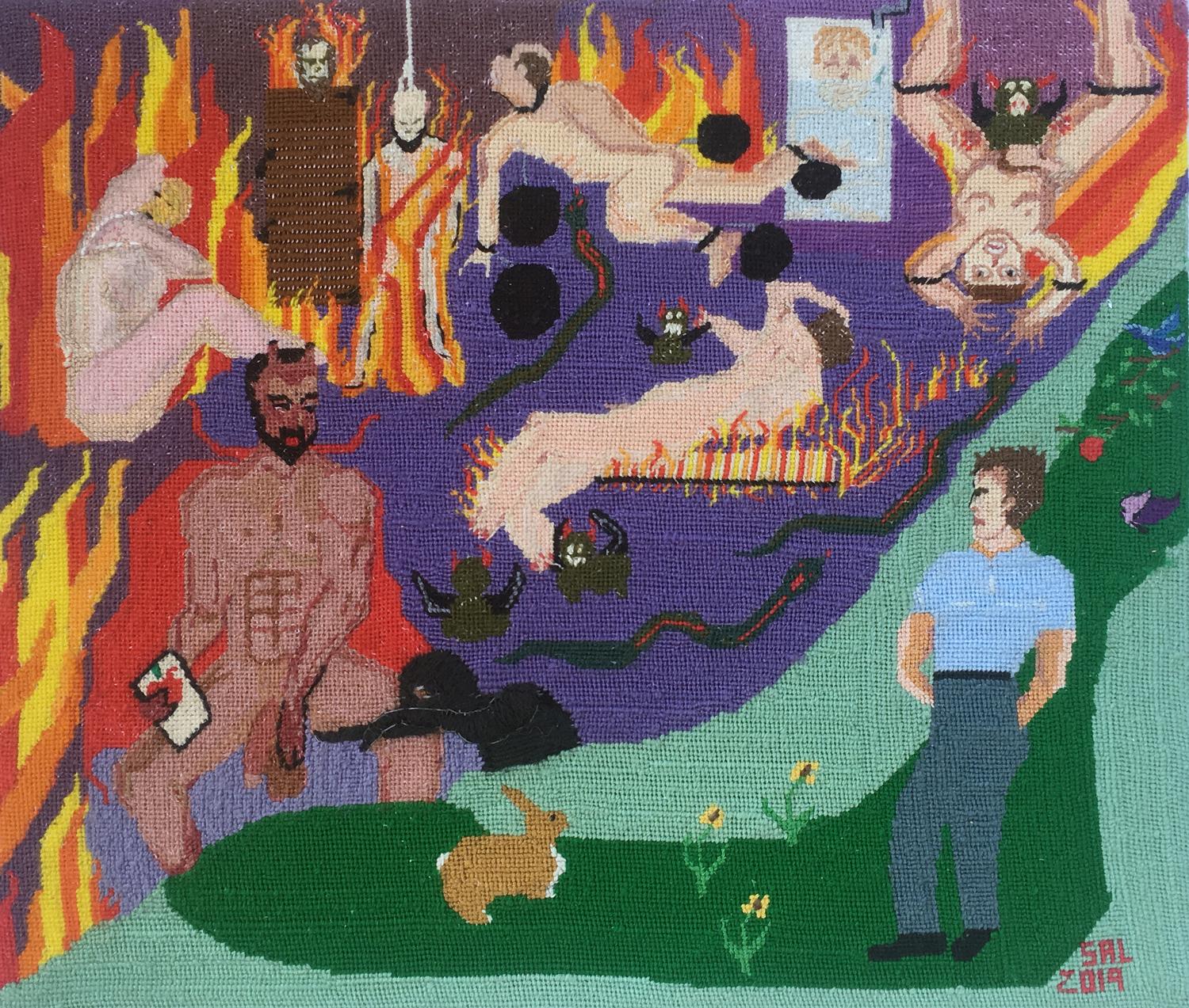 Il dono di Lucifero - La mela - Mixed Media Art di Sal Salandra