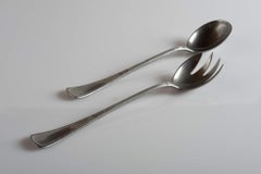 Salad Alpacca Silverware Set, Italy, Early 1800