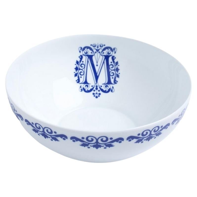Salad Bowl Ornements Collection Maison Manoï Limoges Porcelain For Sale