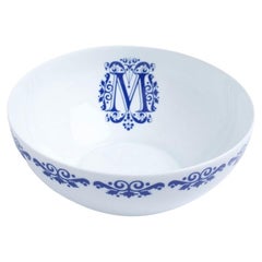 Salad Bowl Ornements Collection Maison Manoï Limoges Porcelain