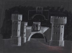 "Macbeth Stagecraft II" Pastel on Paper 10" x 12" in by Salah Abdel Kerim 