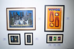 "Medea I" (ENCADRÉ) Peinture 8" x 9.5" pouces par Salah Abdel Kerim