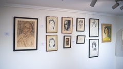 "Portrait of Woman in Yellow" Painting 20" x 16" inch by Salah Abdel Kerim