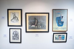 "Tree Trunk" Abstract Painting 16" x 20" inch by Salah Abdel Kerim