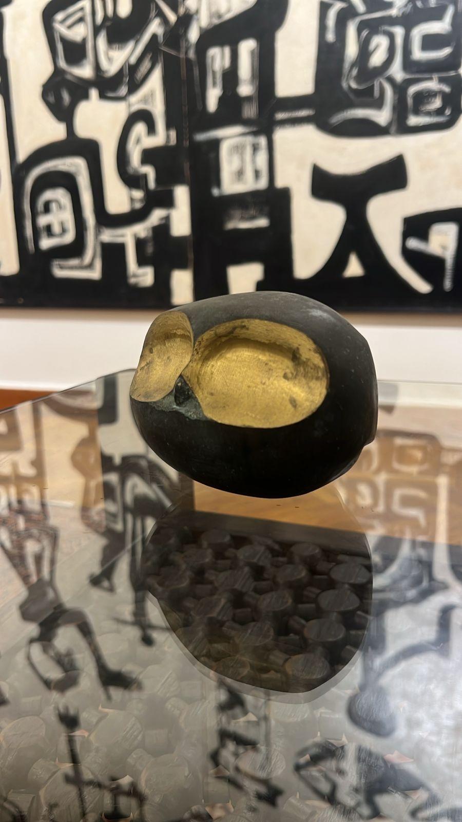 « Hibou 4 » (après) Sculpture 5 x 5 x 4 pouces Édition 2/8 par Salah Abdel Kerim en vente 2