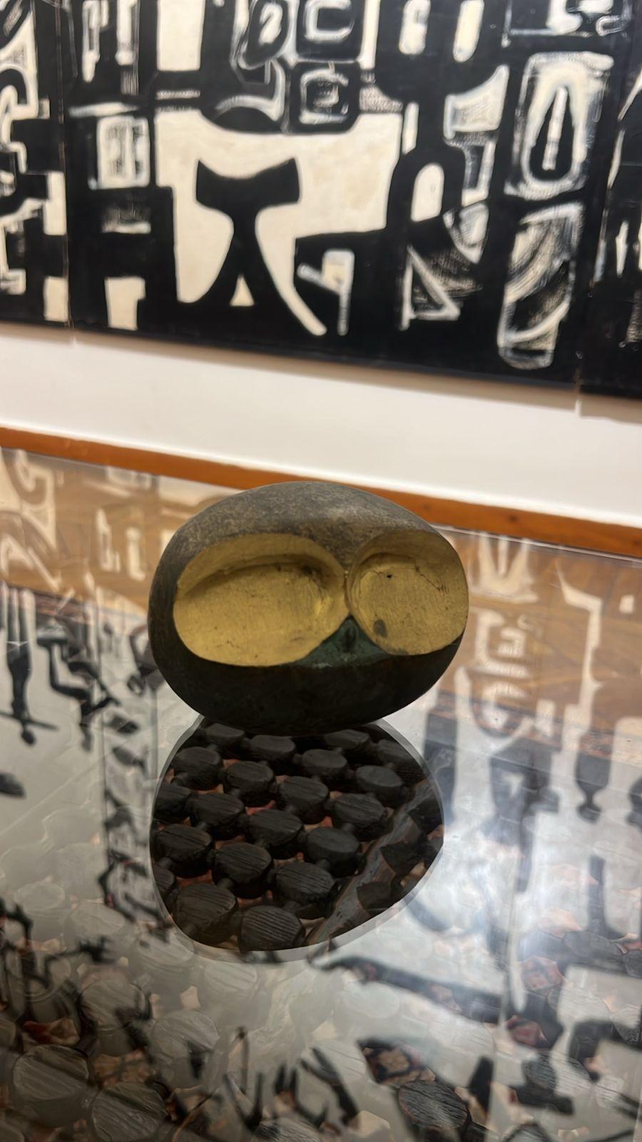 « Hibou 4 » (après) Sculpture 5 x 5 x 4 pouces Édition 2/8 par Salah Abdel Kerim en vente 4