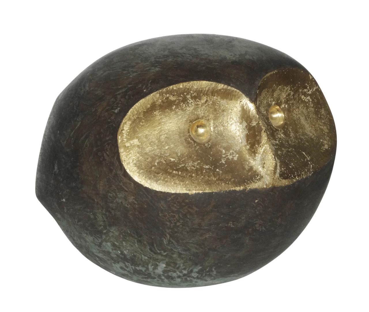 "Gufo 4" (dopo) Scultura 5 x 5 x 4 pollici Edizione 2/8 di Salah Abdel Kerim