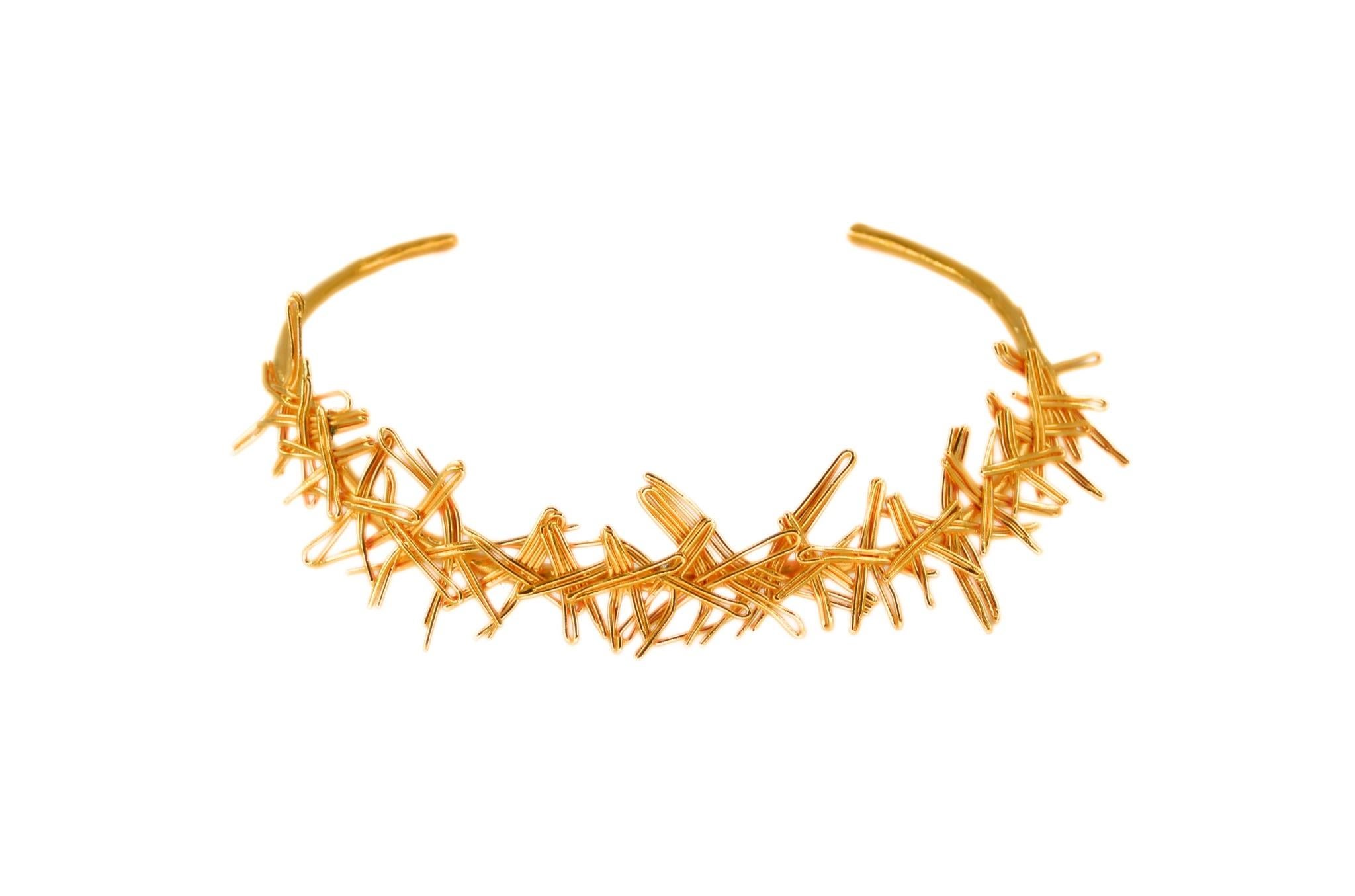 Collana Salam Collection - Bronzo placcato oro in vendita 1