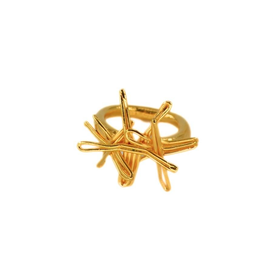 For Sale:  Salam Collection Ring - Gold-Plated Bronze 2