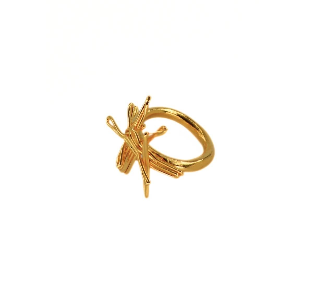 For Sale:  Salam Collection Ring - Gold-Plated Bronze 3