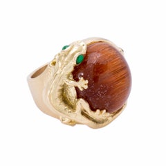 Salamander Rutilated Quartz Ring