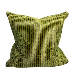 Scalamandre Green Stripe Pillows