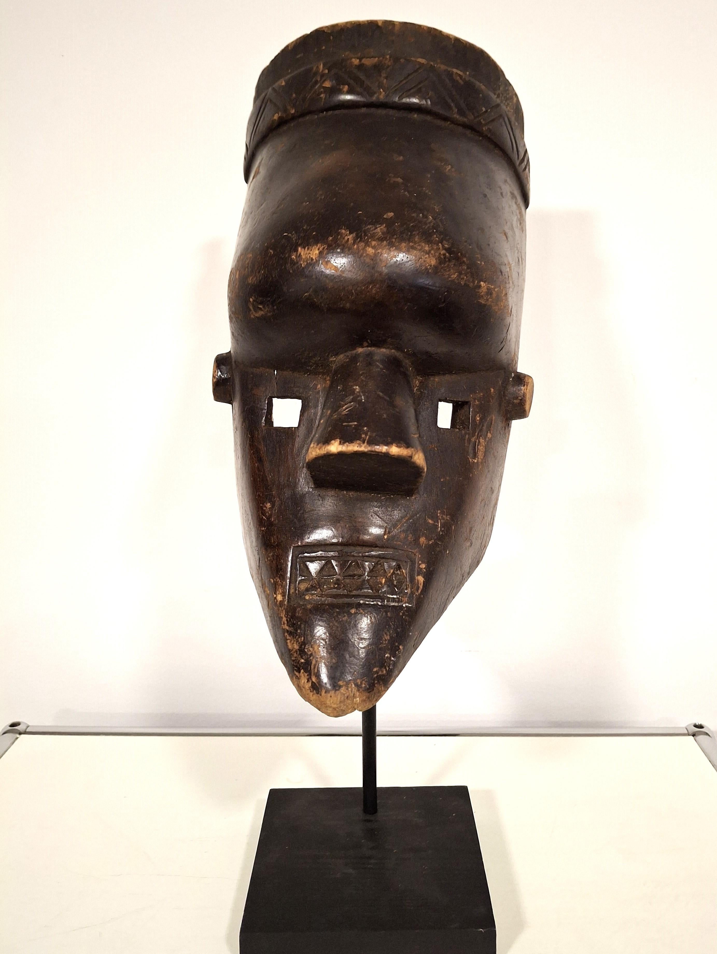 Discover the soul of Africa through this authentic Salampasu mask from DR Congo, handcrafted in the mid-20th century. Part of a carefully curated collection sourced from private homes and family estates, each piece tells a story rooted in history,
