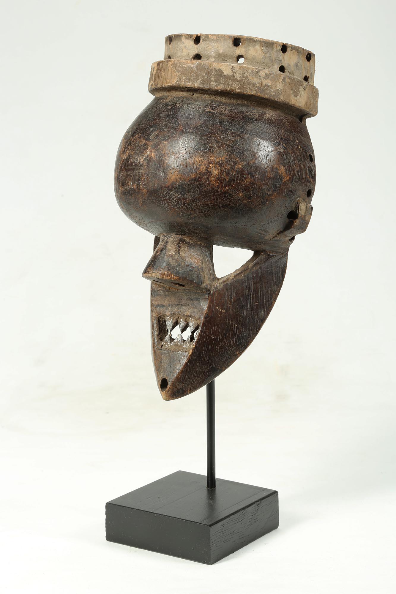 Congolese Salampasu Warrior Mask, Congo, Africa, Early 20th Century For Sale