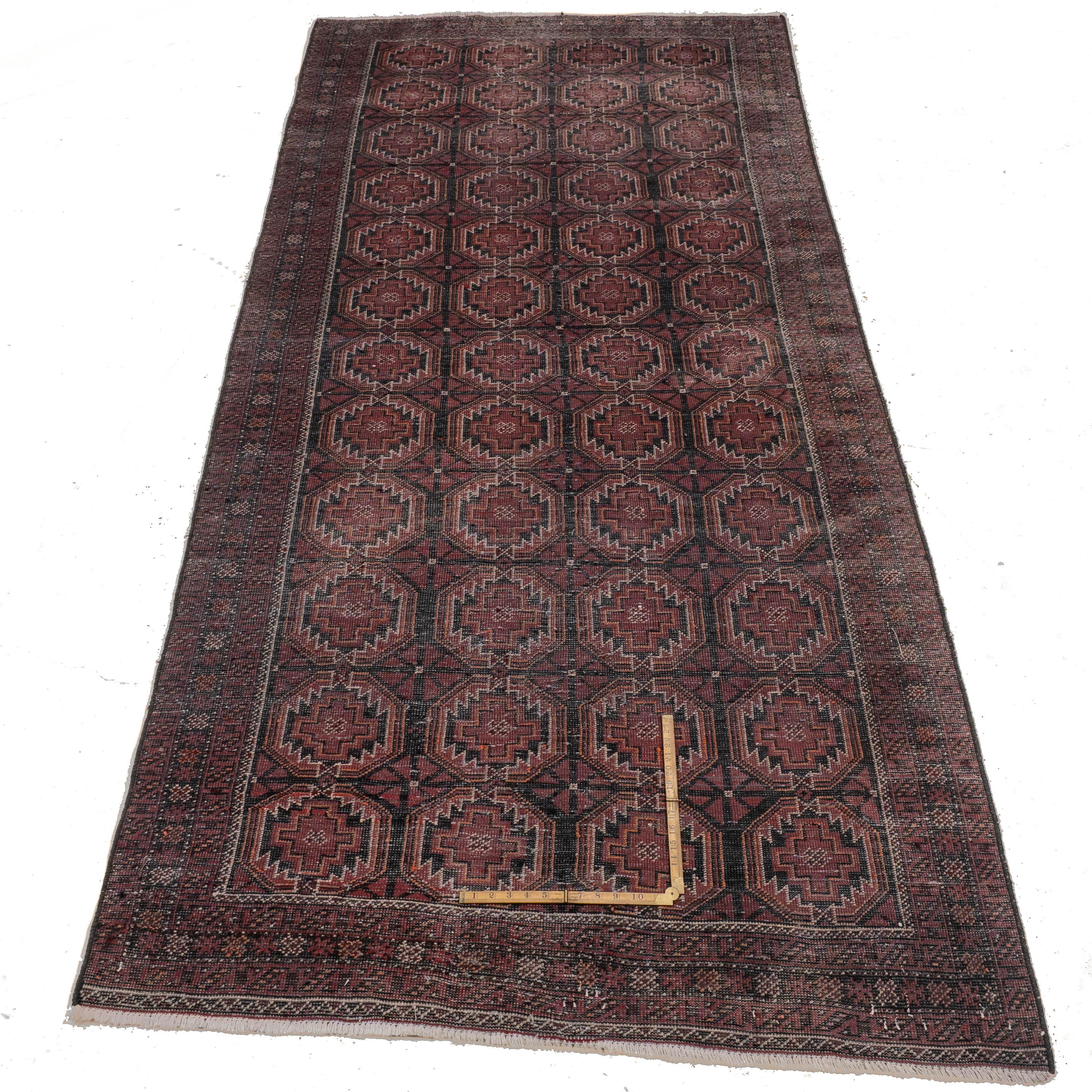 Tappeto lungo Baluch afghano persiano Khorasan tessuto a mano (Carpet Balouch) in vendita 3