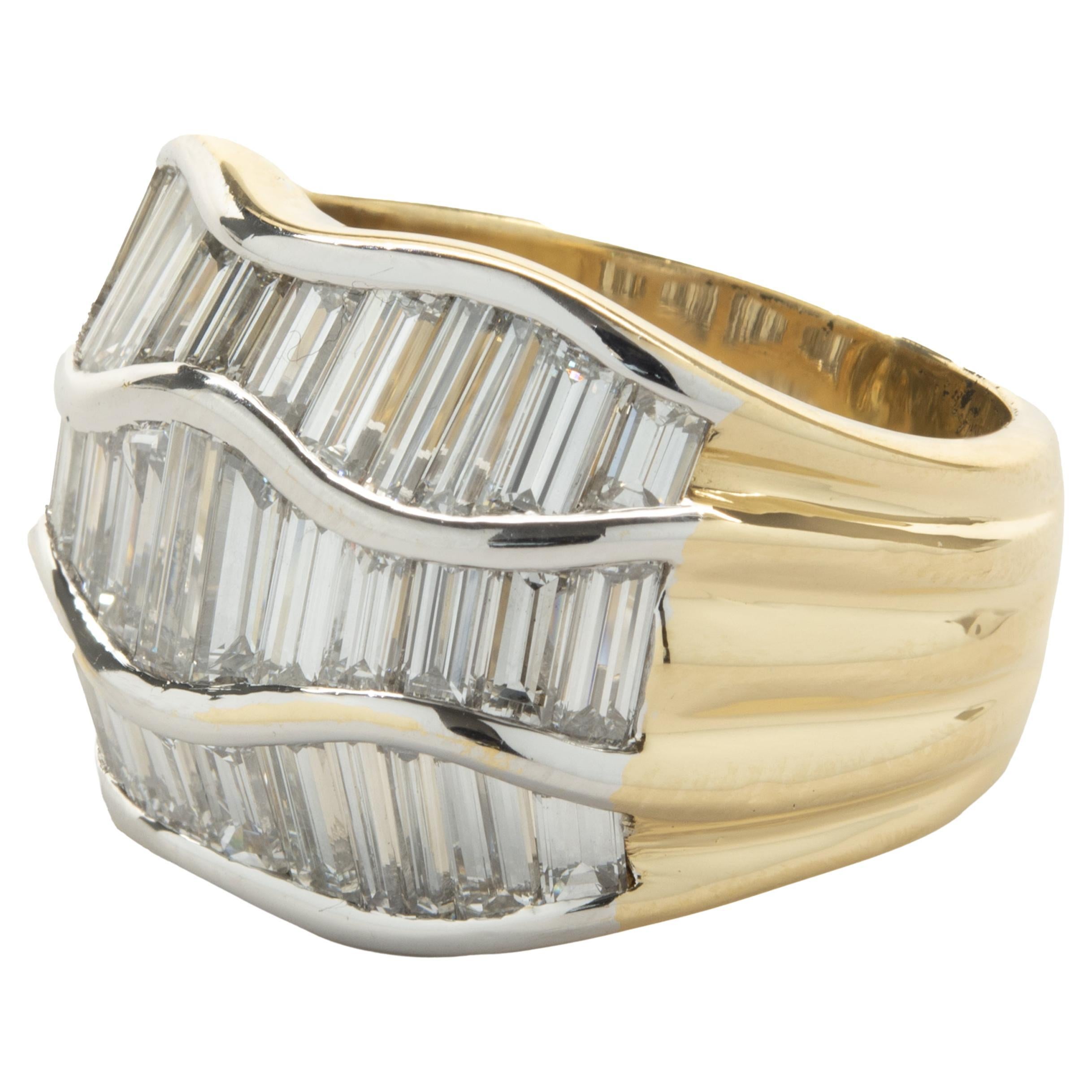 1.25Ct Baguette Cut Diamond 14K White Gold Anniversary Wedding  Ring Band SN 
