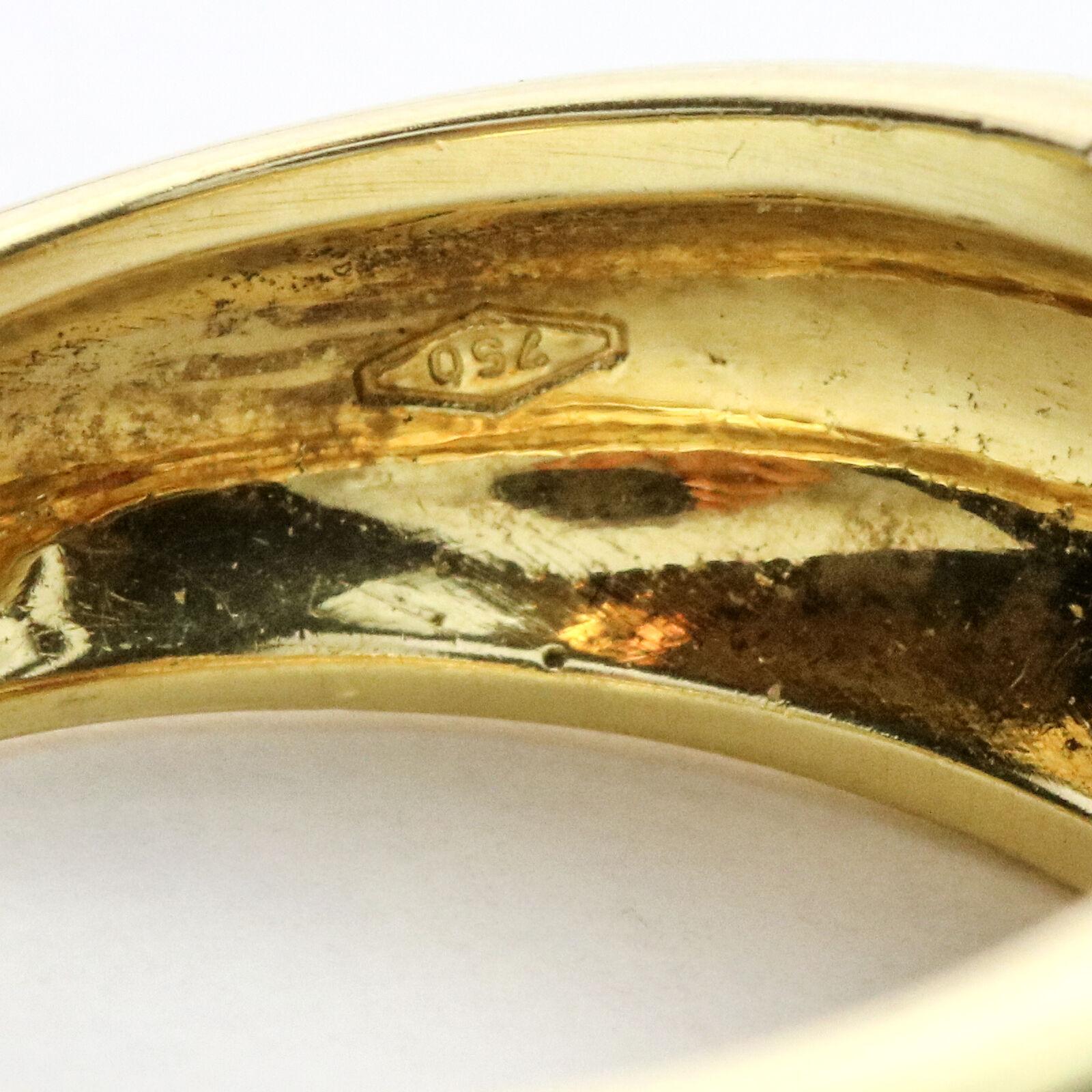 Women's Salavetti Diamond Ruby Band Ring in 18 Karat Yellow Gold For Sale