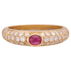 Salavetti Bague en or rose 18 carats et rubis