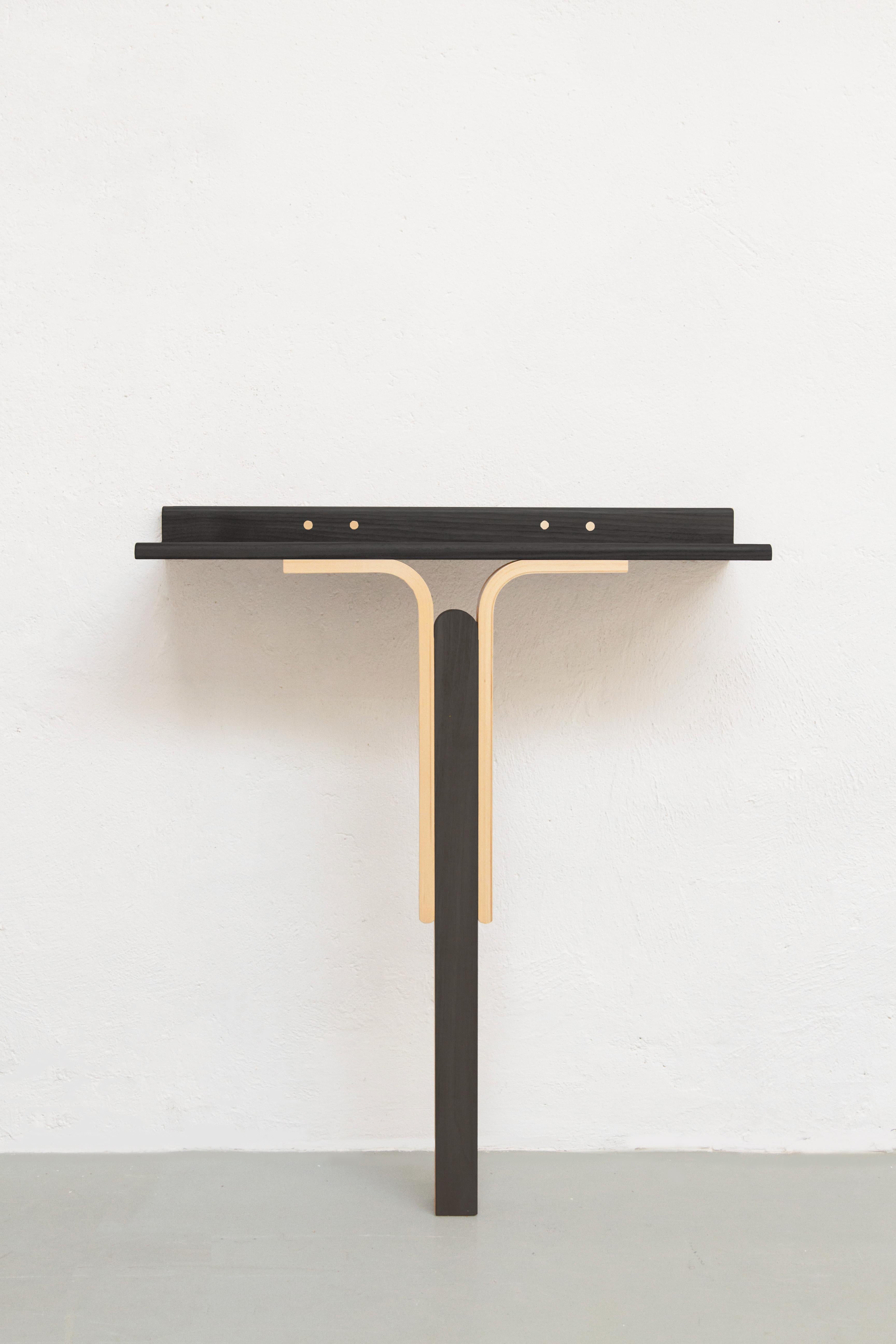 VENTE Table console en Wood Contemporary du 21e siècle Faite à la main en Italie  Neuf - En vente à Milan, IT