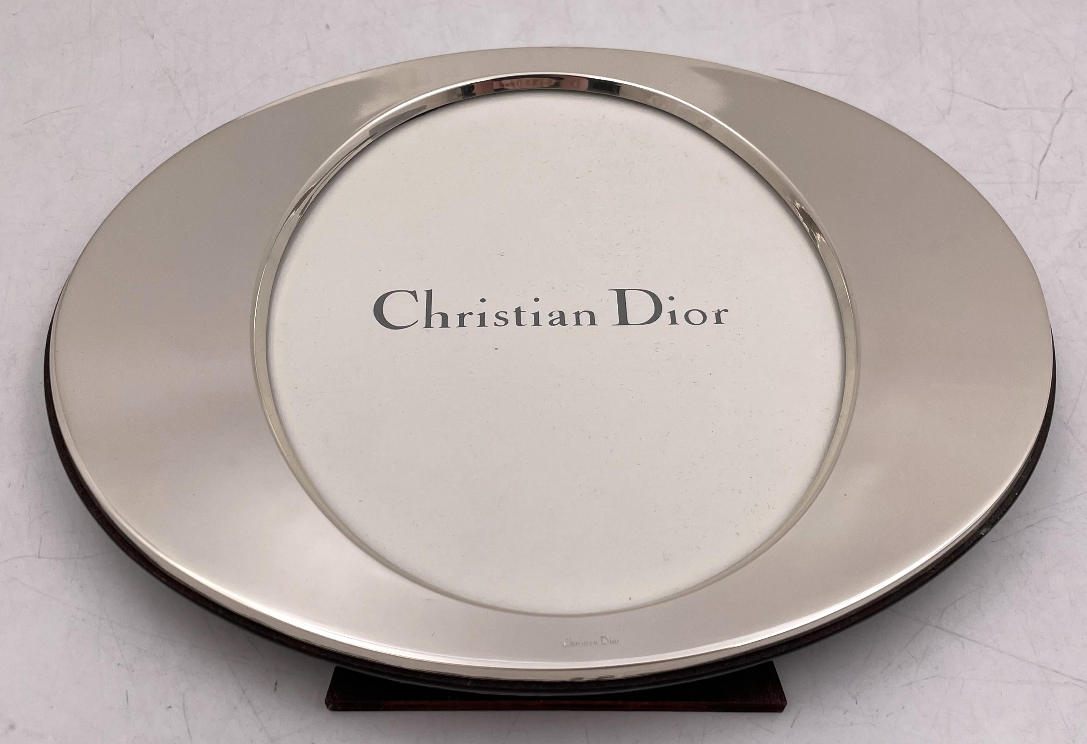 SALE Christian Dior Italian Sterling Silver Frame in Mid-Century Modern Style  In Excellent Condition For Sale In New York, NY