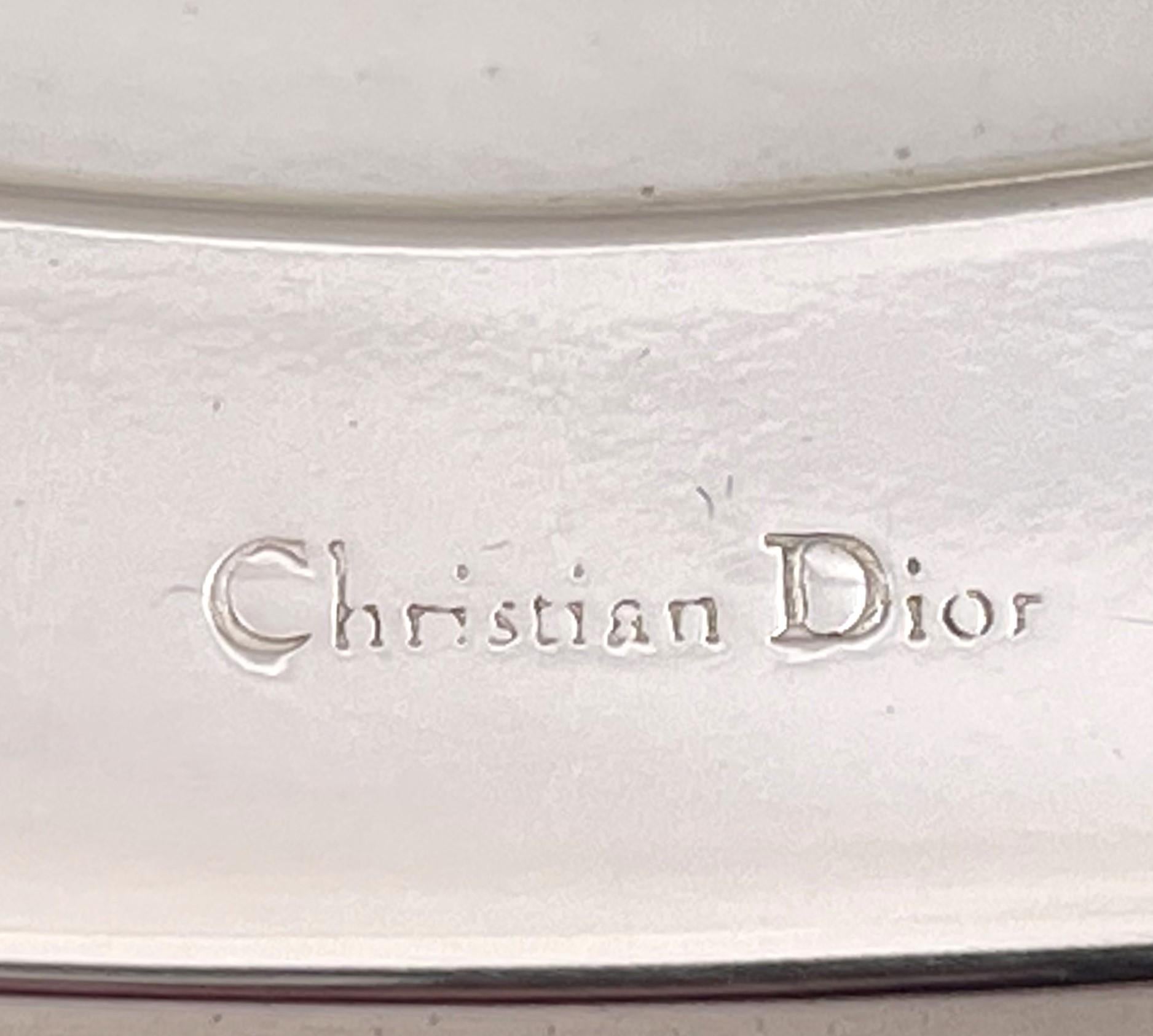 20th Century SALE Christian Dior Italian Sterling Silver Frame in Mid-Century Modern Style  For Sale