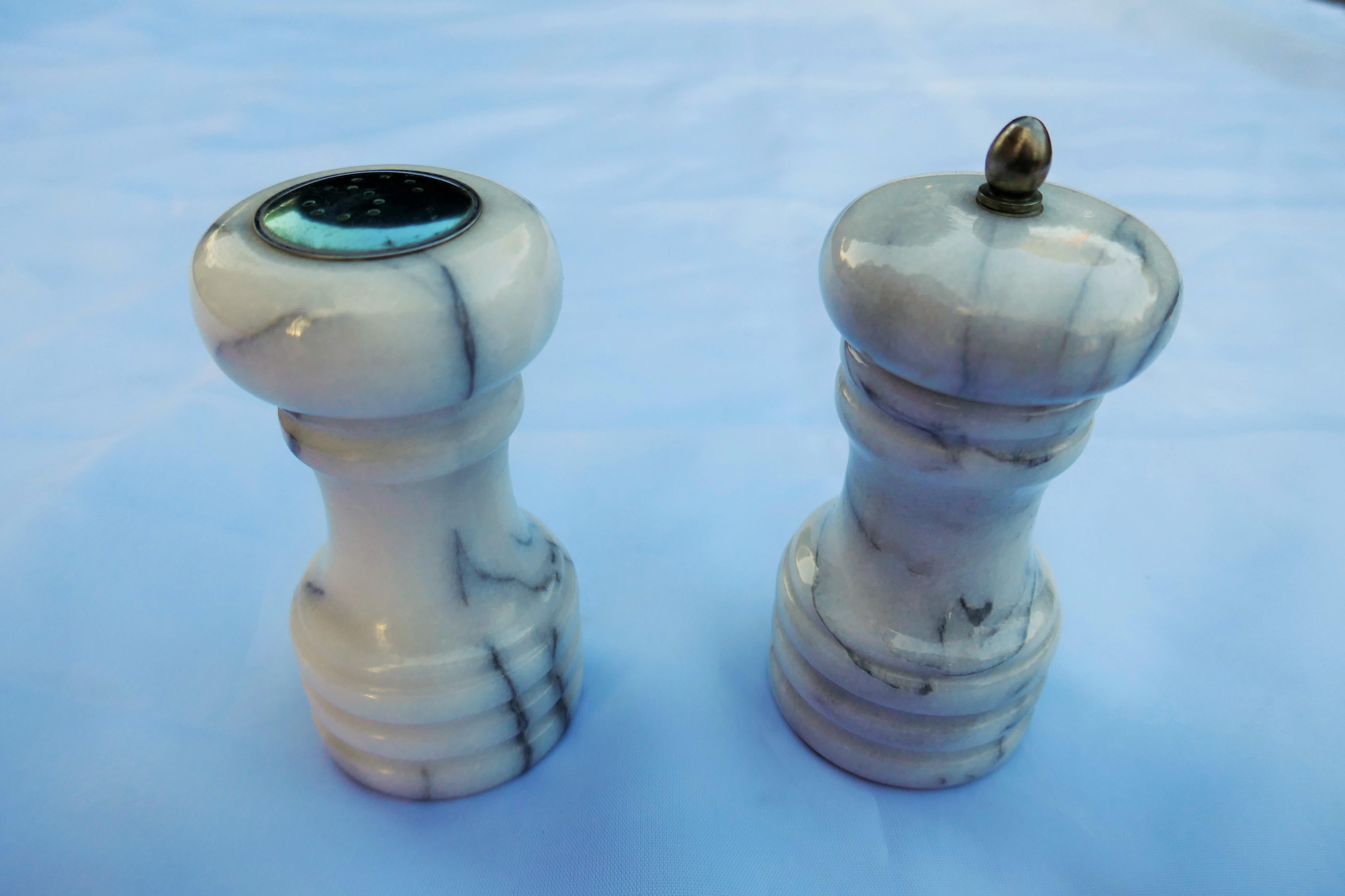 Marble salt and pepper  For Sale 1