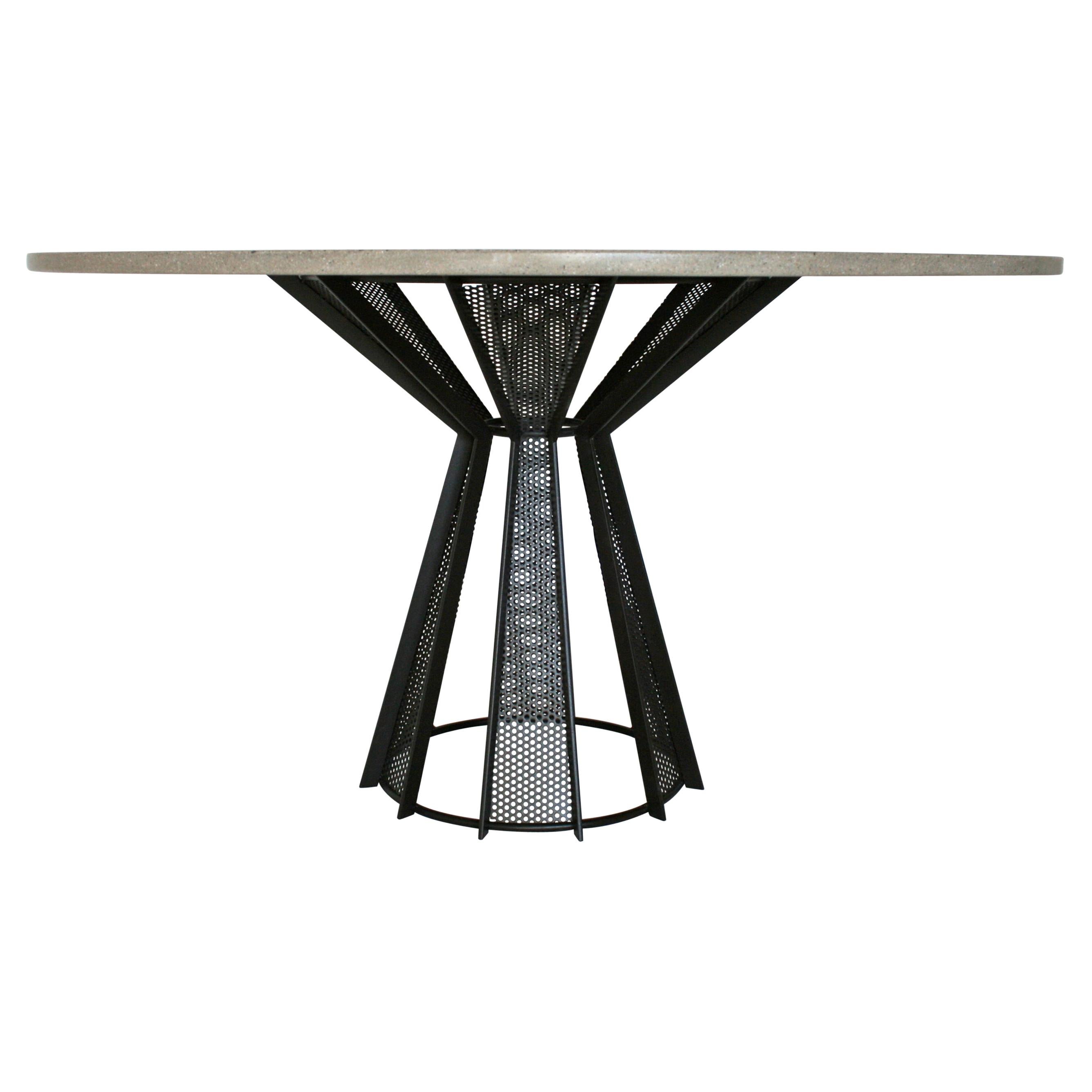 James de Wulf Concrete Harvest Dining Table, 72" - Available Now For Sale