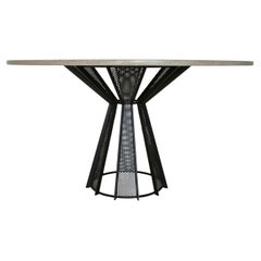 James de Wulf Concrete Harvest Dining Table, 72" - Available Now