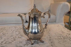 SALE Sophisticated Mid-Century Modern Silver Plate Serving Dish Ware