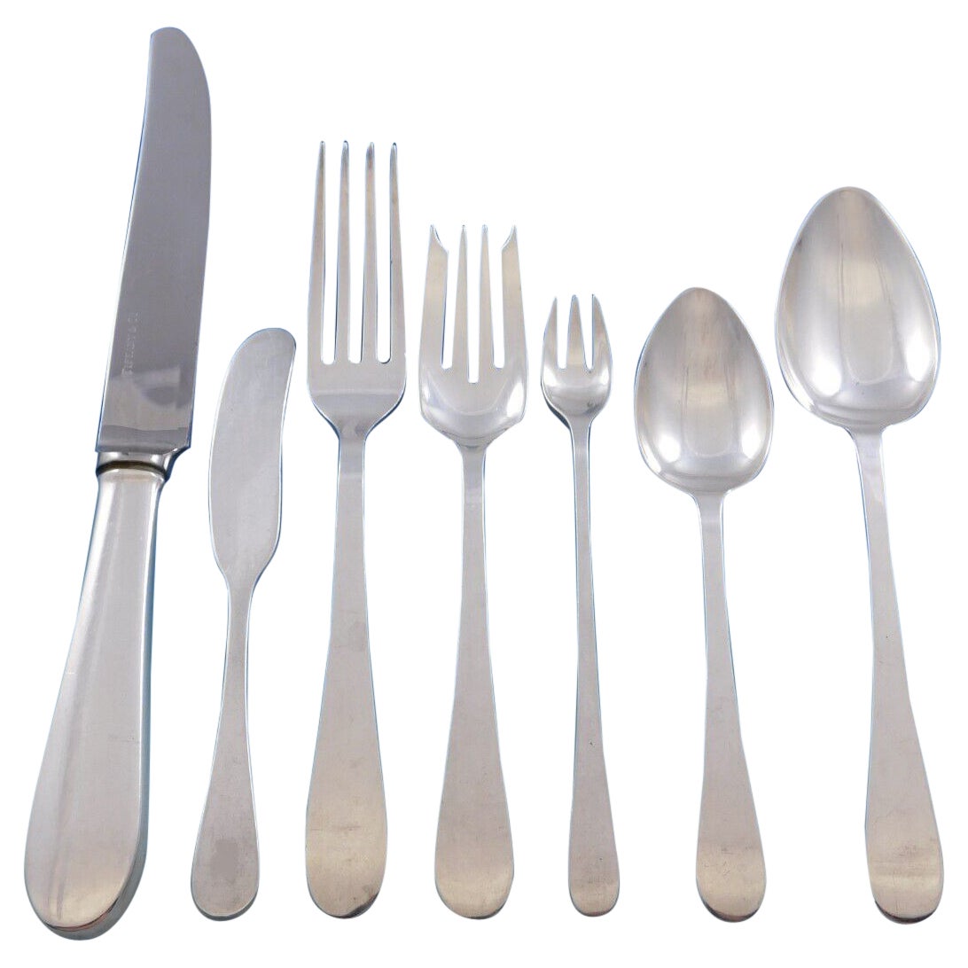 Salem by Tiffany & Co. Sterling Silver Flatware Set for 12 Dinner Service 87 pcs