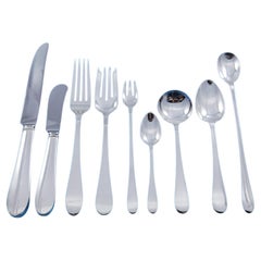 Used Salem by Tiffany & Co Sterling Silver Flatware Set for 12 Service 123 pieces