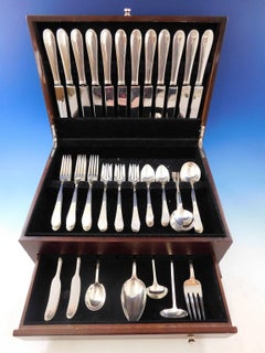 Salem by Tiffany & Co Sterling Silver Flatware Set for 12 Service 77 pcs Dinner