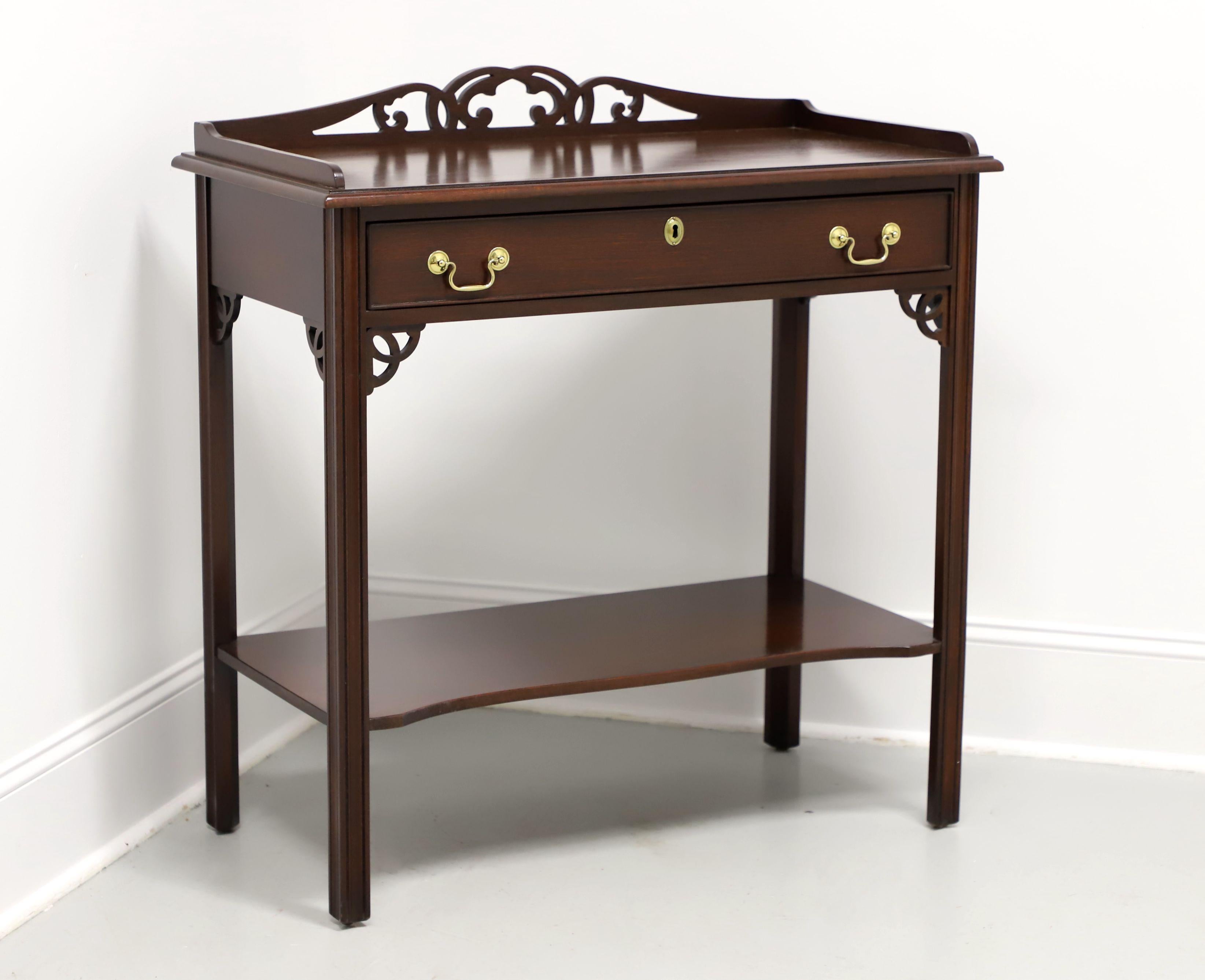 SALEM SQUARE Mahogany Chippendale Console Table For Sale 5