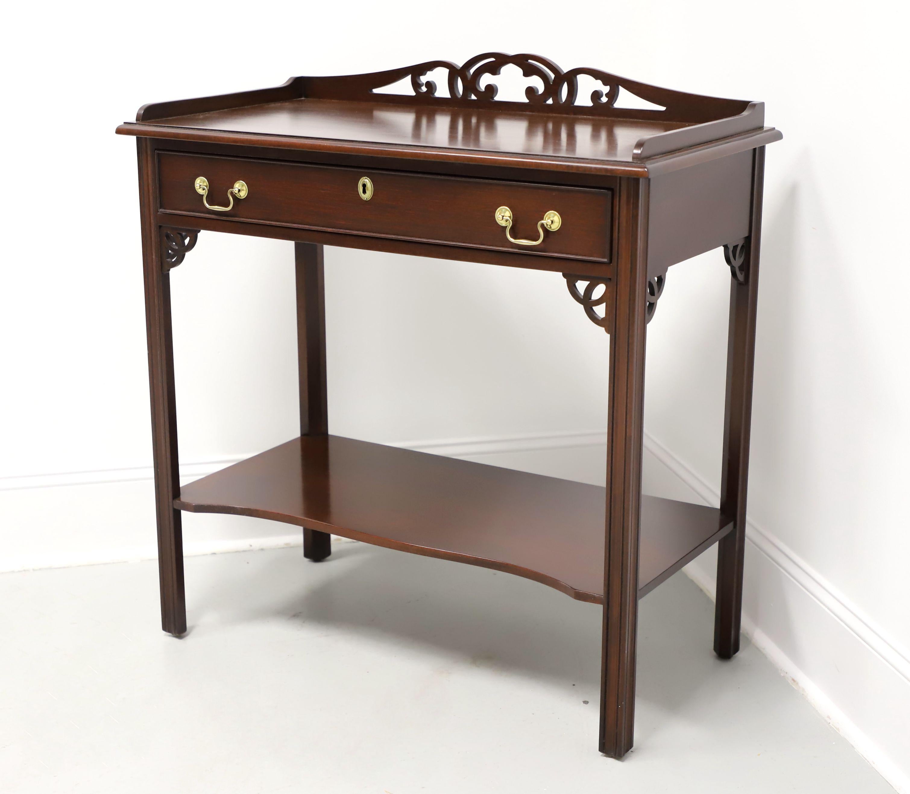 American SALEM SQUARE Mahogany Chippendale Console Table For Sale