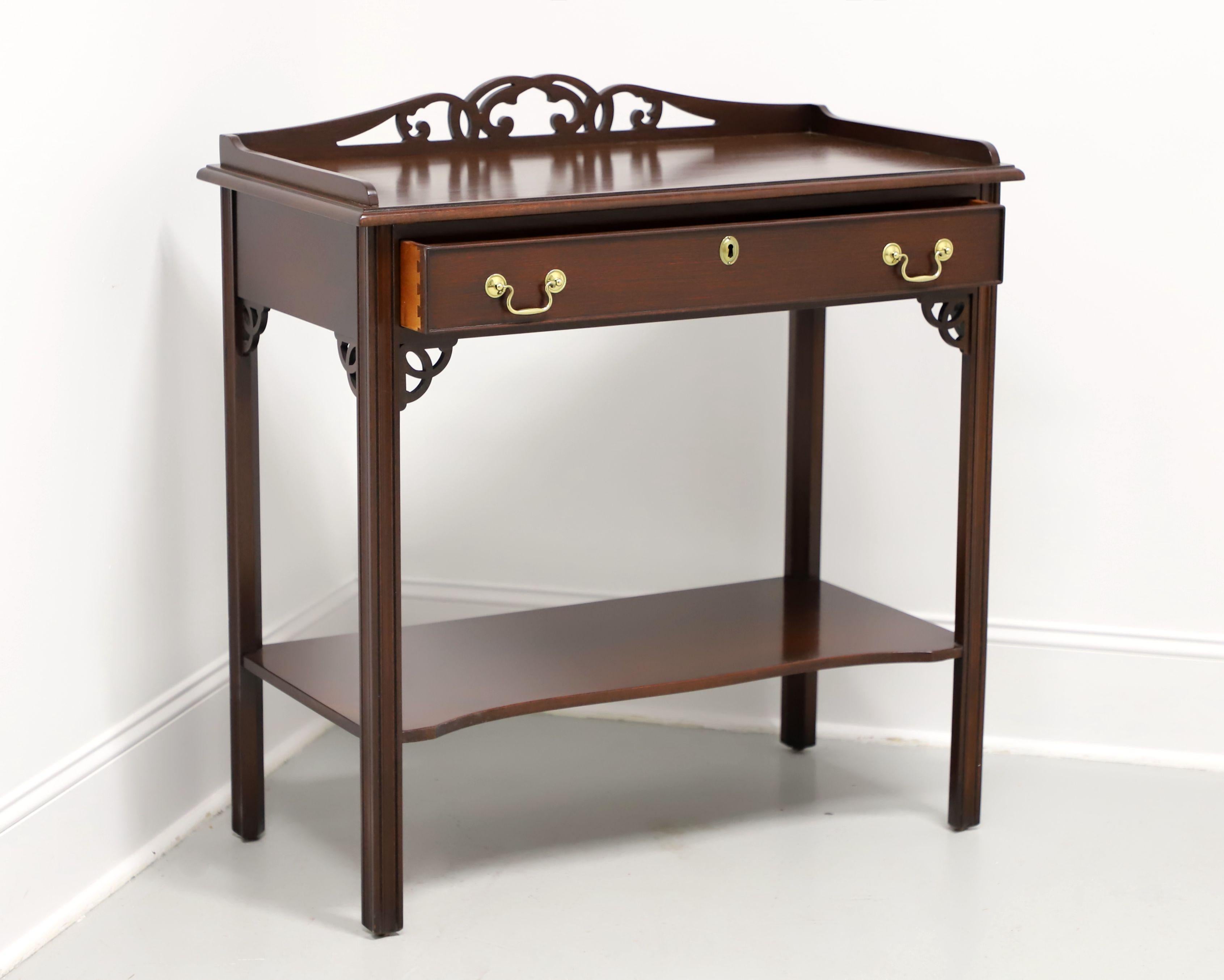 20th Century SALEM SQUARE Mahogany Chippendale Console Table For Sale