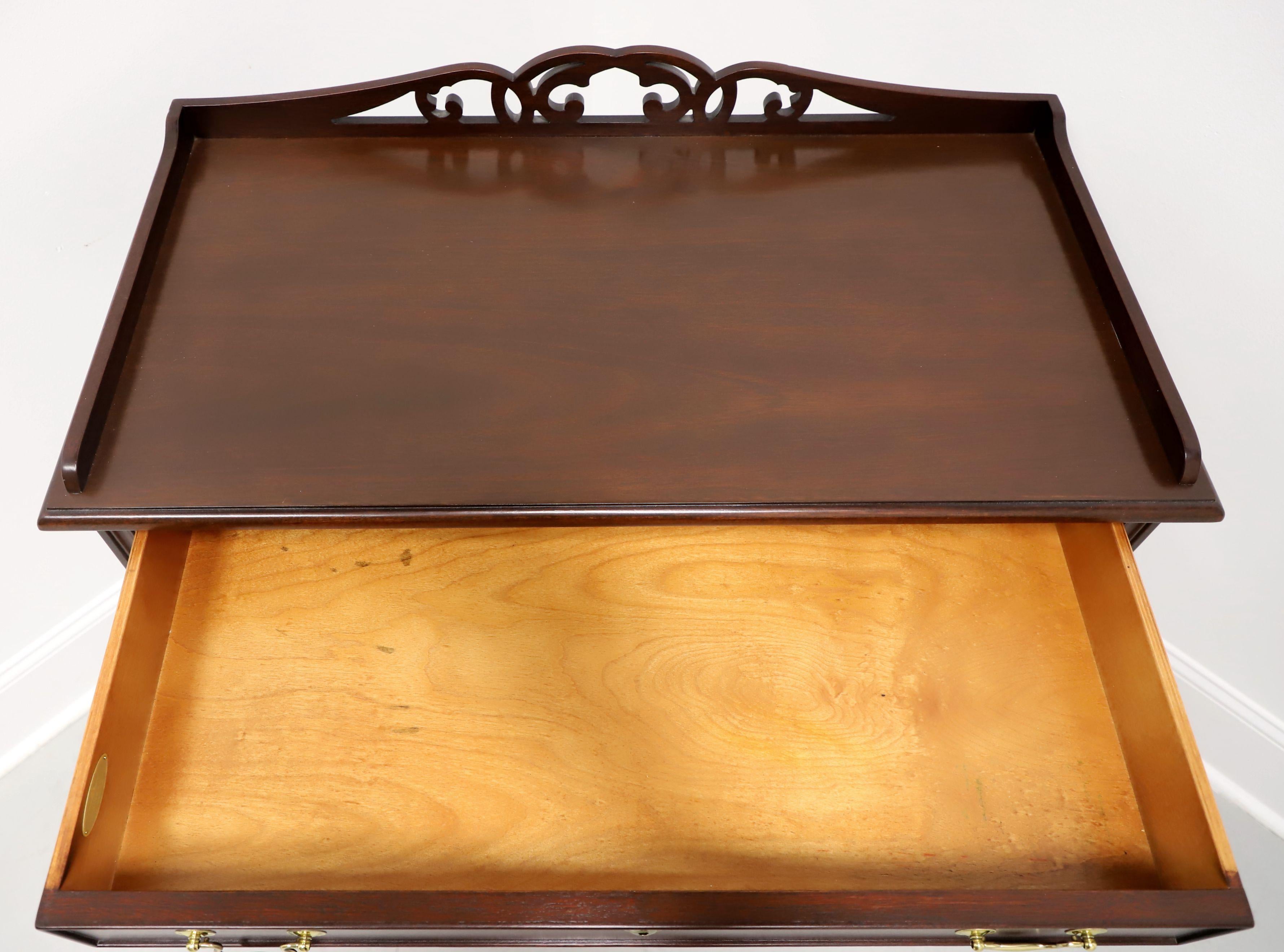 SALEM SQUARE Mahogany Chippendale Console Table For Sale 2