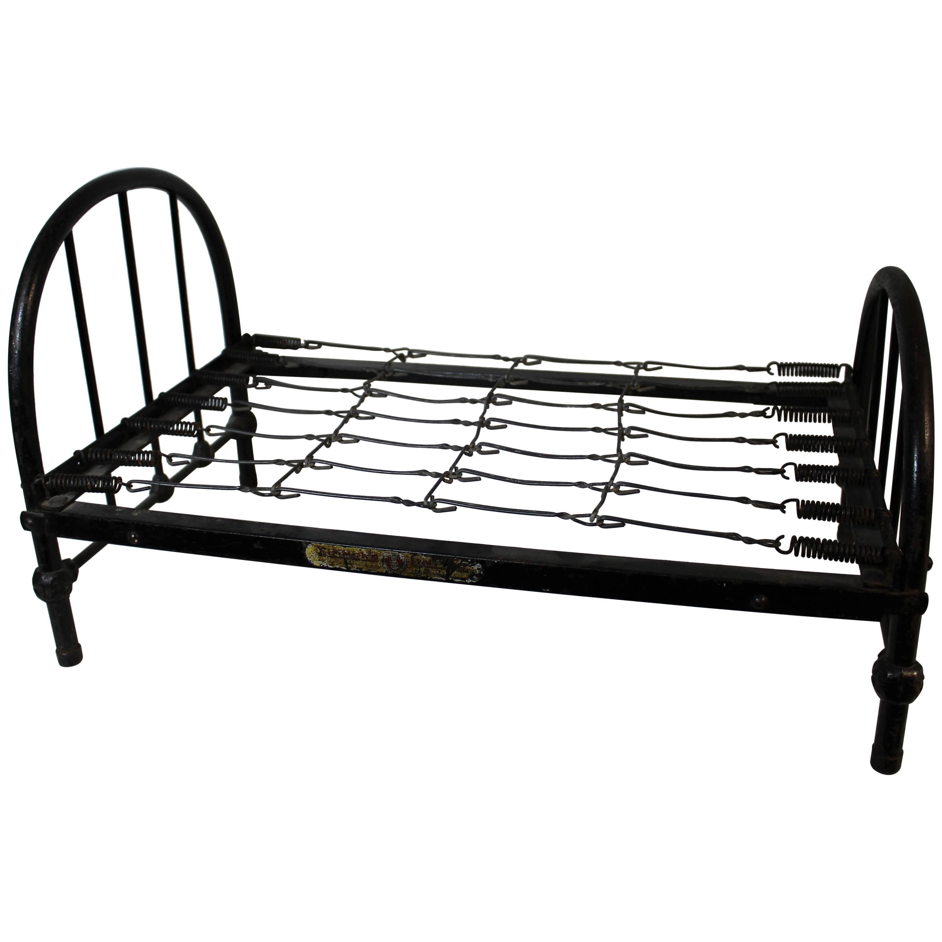 Salesman Sample Wrought Iron Bed Frame