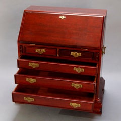 Salesman's Sample Diminutive Chippendale Style Mahogany Slant Front Desk