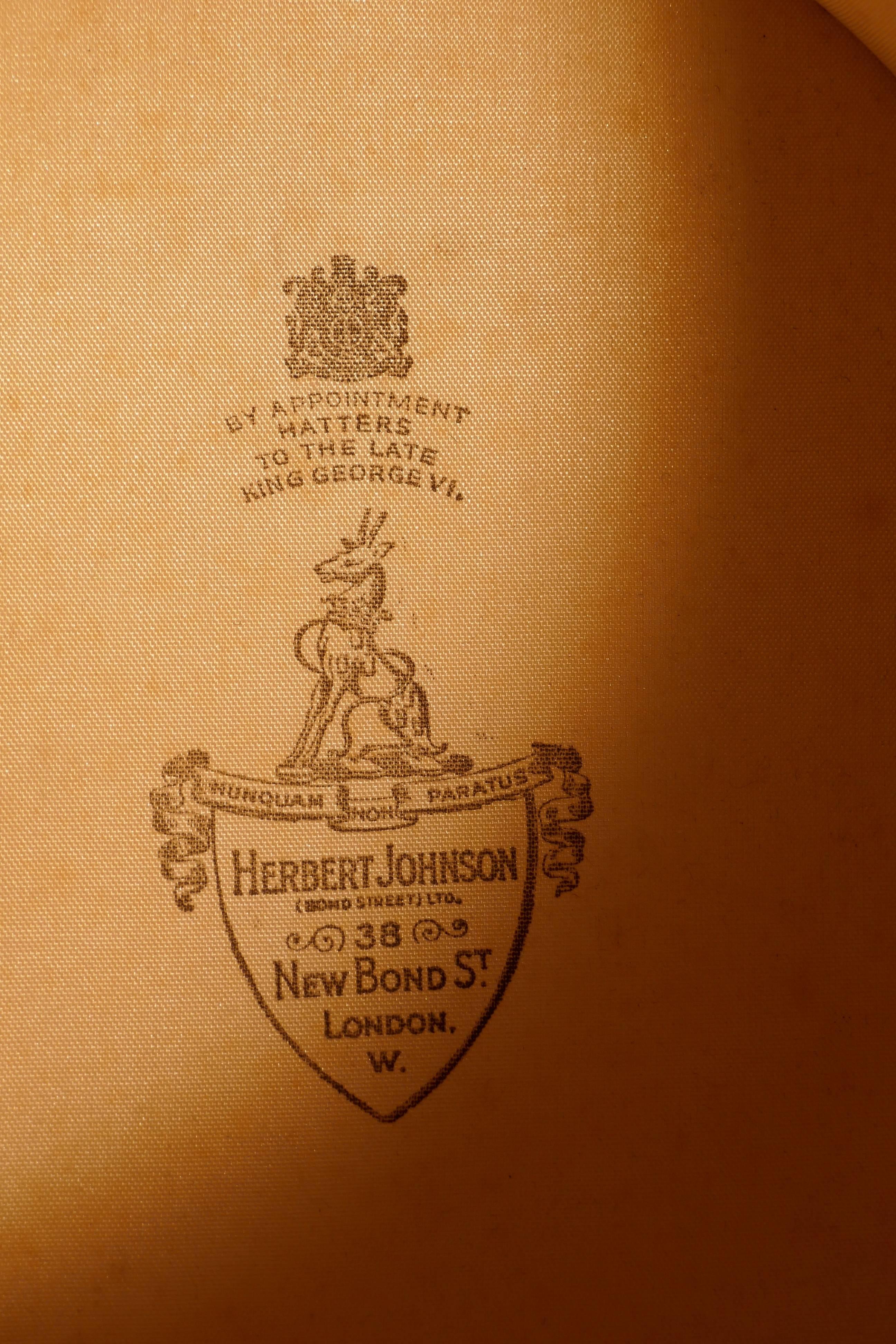 Muster eines Verkäufers Edwardain Lederhutbox und Hüte:: Drew und Söhne Trunk Makers 5