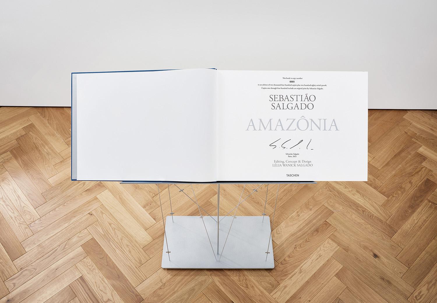 Contemporary Salgado, Amazônia Art B, Signed Sumo Book with Black & White Photographic Print For Sale