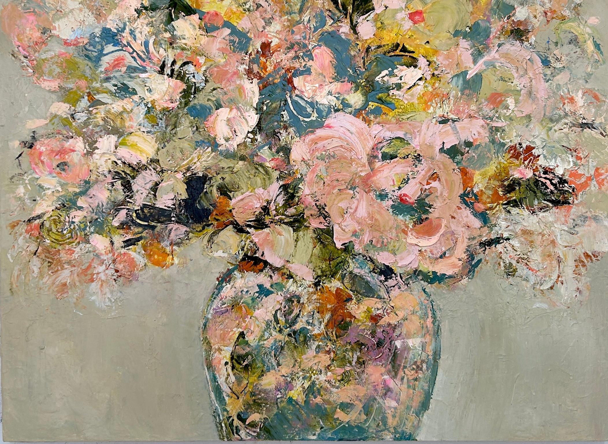 Blossom Lullabies (Abstrakter Impressionismus), Painting, von Sali Swalla