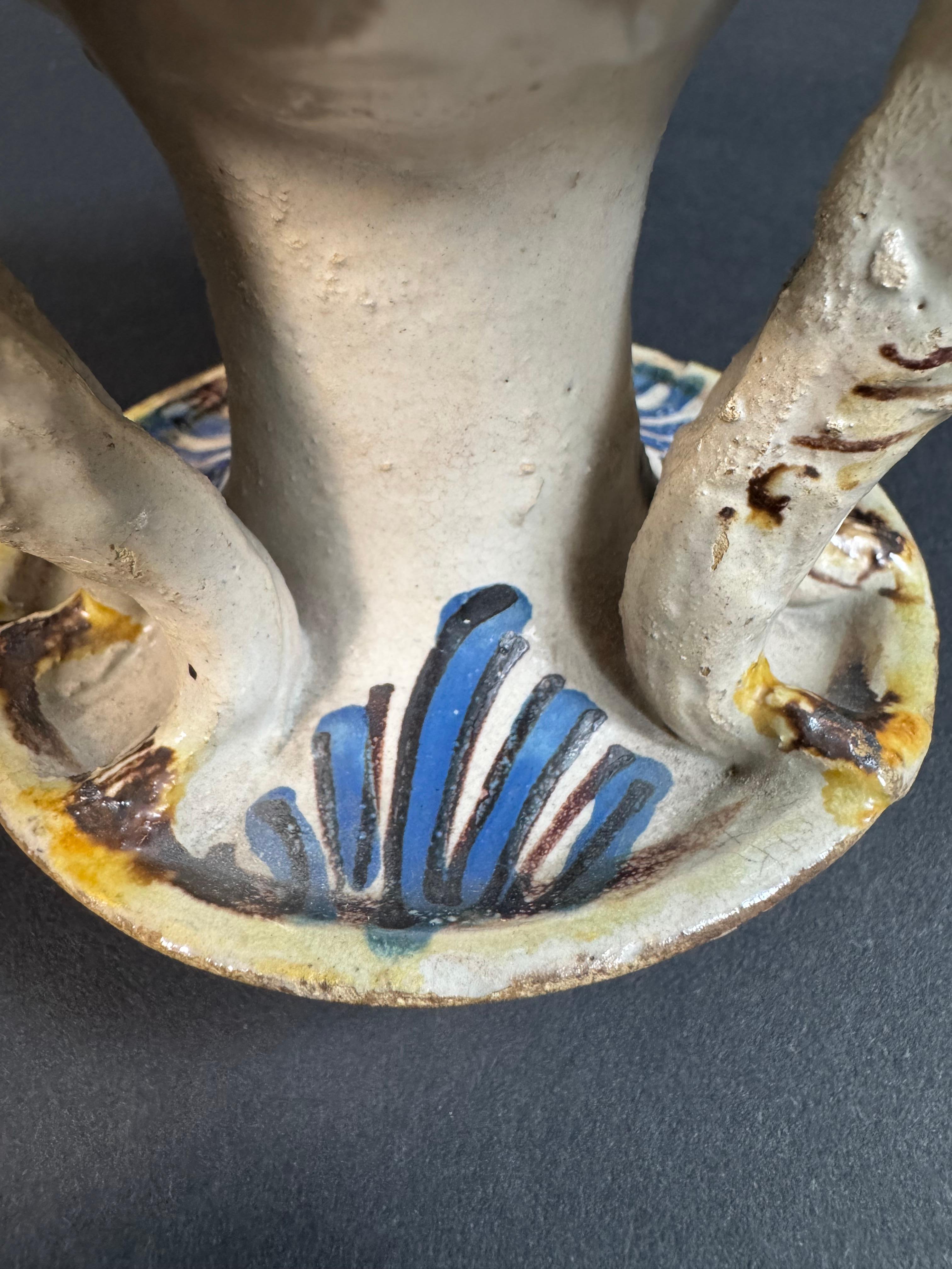 Saliera Laertina in maiolica - seconda metà del XVIII secolo in vendita 6